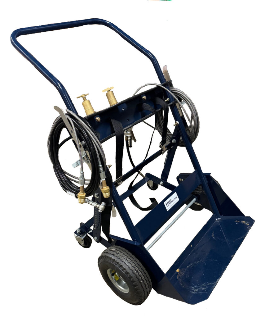 Low/High Pressure Nitrogen Bottle Hand Cart