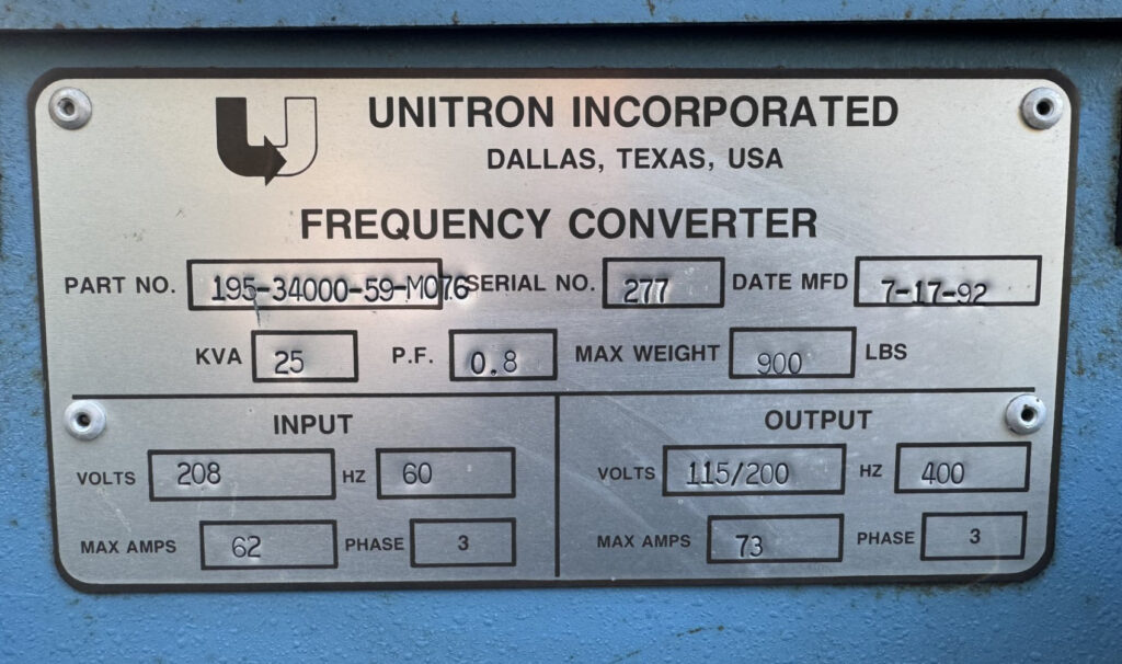 Unitron GFC-25M – 25kVA AC GPU